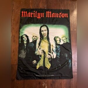 2001 Marylin Manson Fabric Wall Hanging